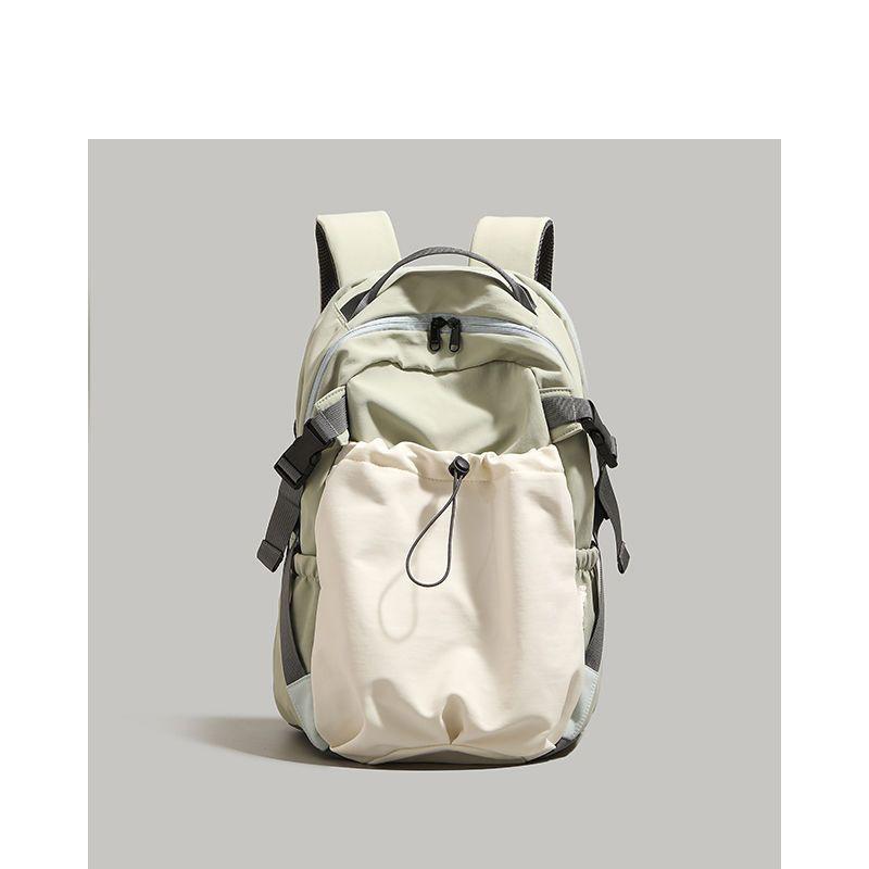 Nylon Backpack 2025 Fashion Large Capacity Lightweight Backpack Junior High School Student School Bag Short Trip Bag