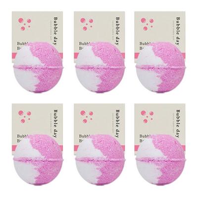 Bombes de bain moussantes Fraise, 100g, 6 pièces