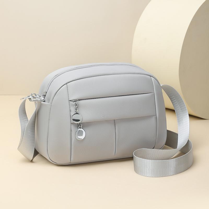 Women's Multi-Compartment Nylon Crossbody Bag Large Capacity Shoulder Bag