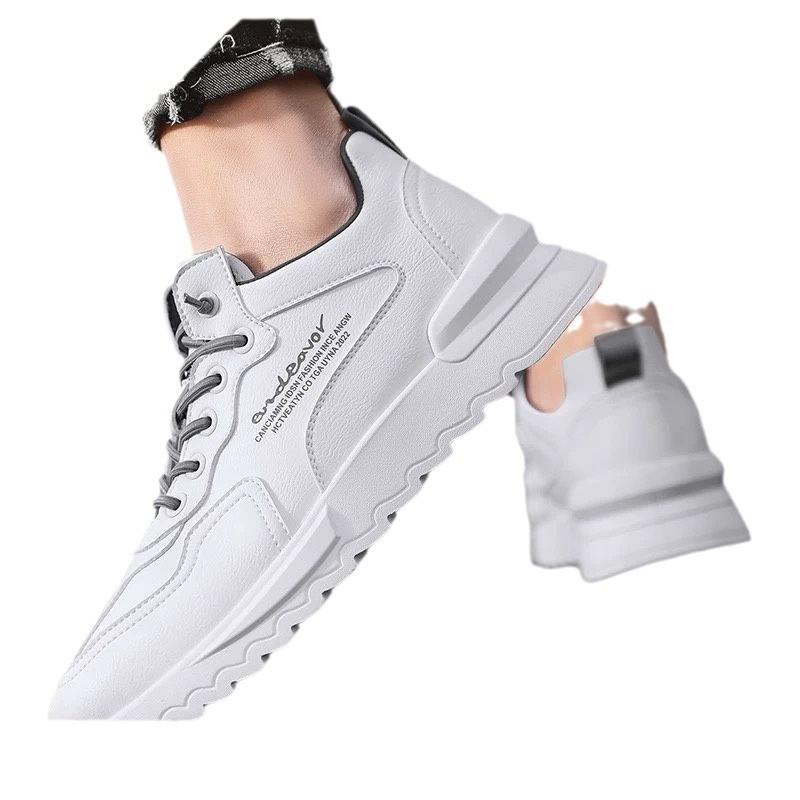 Men's Shoes Spring New Korean Style Trendy Breathable Sports Shoes Casual Trendy Shoes for Men's Versatile Height Enhancing Daddy Shoes