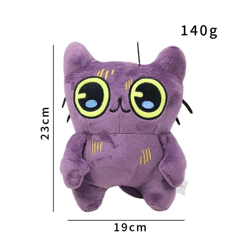 Nuovo Gioco Peluche Ostada Periferica Gatto Occhi Grandi Gatto Grigio Giocattolo Peluche Bambola