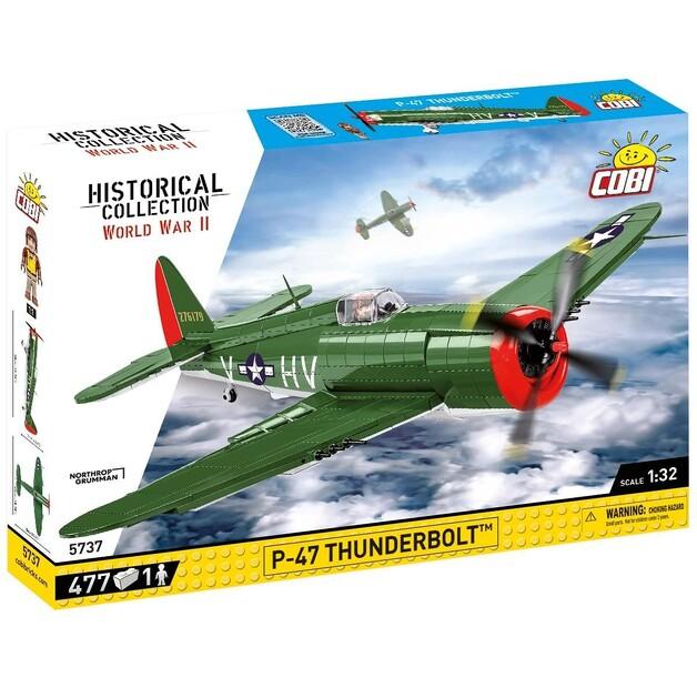 Конструктор пластиковый Cobi Historical Collection WWII P-47 Thunderbolt COBI-5737