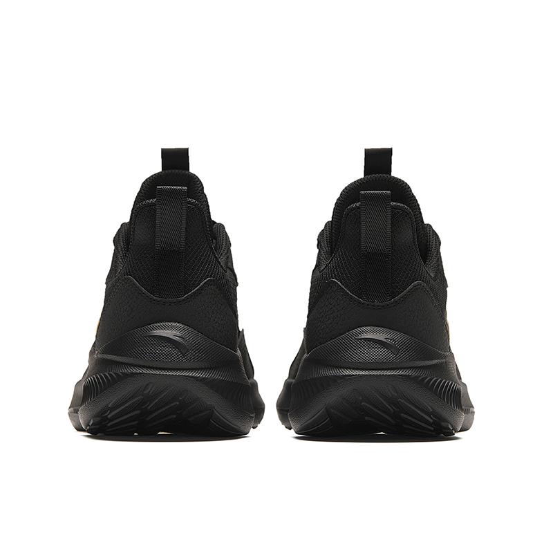 New Anta Cushioned Slip Resistant Low Top Running Shoes Men's Black Gold 912345512-7