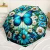 Butterflies And Sunflowers 8-Frame for Travel, camping, Casual Lightweight Portable Umbrella, Essential for every family Holidays Birthday Gift