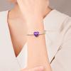 New Charms 925 Silver Colorful Shine Heart Shaped Charm Beads Fit Snake Chain Bracelet Necklace Women DIY Jewelry