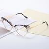 Sexy Ladies Cat Eye Myopia Glasses Clear Lens Anti Blue Light Red Frame Glasses Retro Diamond Rhinestone Eyeglasses Minus -1.75
