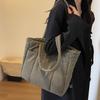 Solid Color Puffer Shoulder Bag Fashion Women Cloud Tote Bag Lady Laptop Handbags  Travel