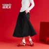 Benlai Women's A-Line Straight Mid-Length Skirt
