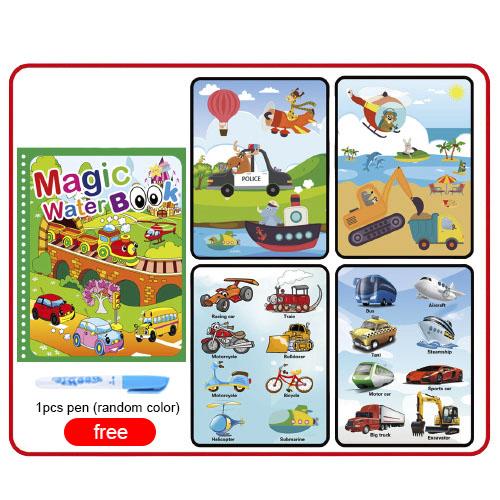Montessori Toys Magic Water Drawing Book Reusable Coloring Book  Sensory Early Education Toys For Kids Birthday Gift Diy Doodle