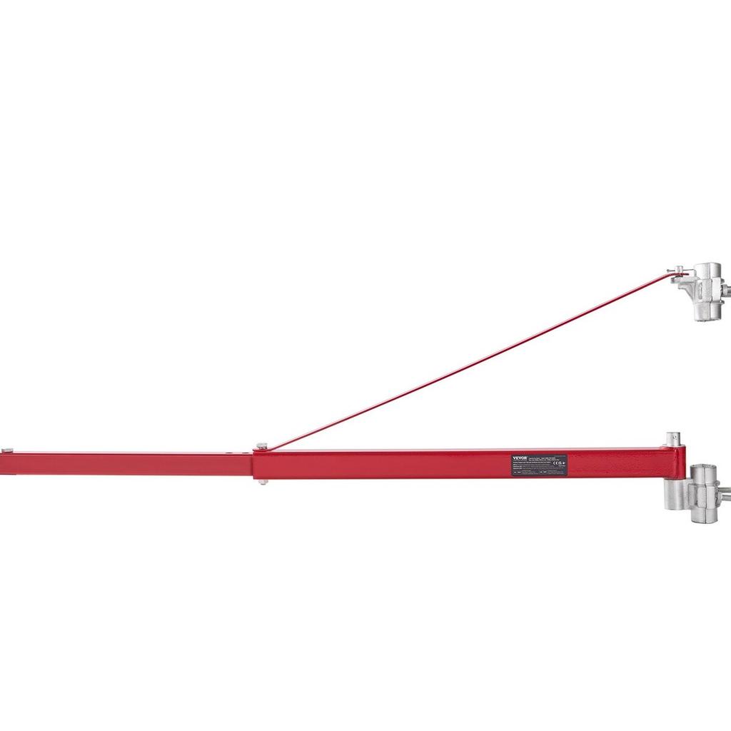 Electric Hoist Support Arm, 600 Kg Max Load Capacity, Electric Hoist Holder Swing Arm, Steel Hoist Frame, 180° Swivel Scaffold Hoist Lifting Arm,