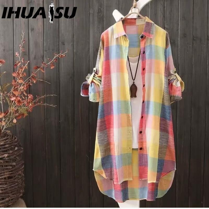 

IHUASU Женские модные повседневные блузки и рубашки с воротником ПОЛО XXL жёлтый