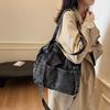 Denim Bag Bag Women's 2025 New Fashion Casual Shoulder Bag Large-capacity Tote Bag for Class Commuting Crossbody Bag