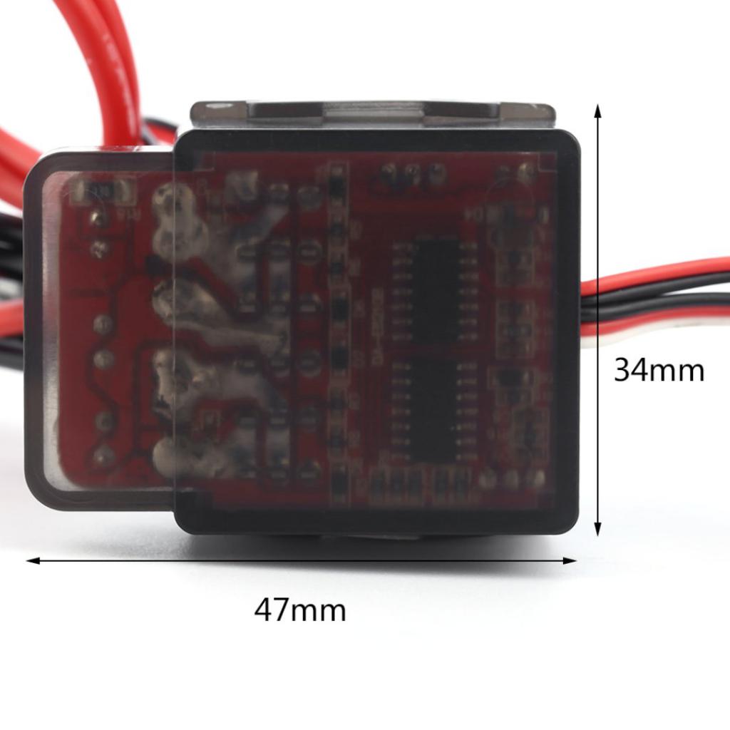 Brushed 320A 7.2V-16V Electronic Speed Controller ESC for RC With Heat Sink