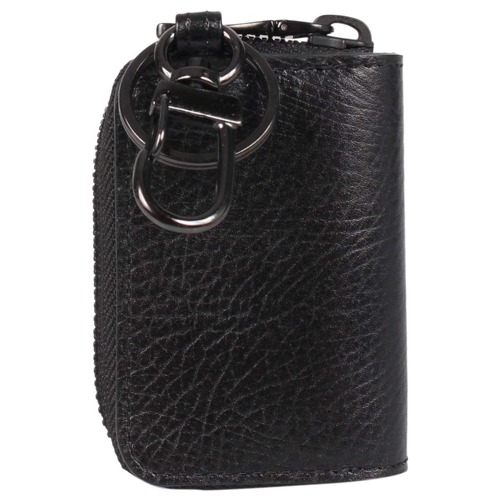 Orobianco Key Case, Key Holder, Smart Key Case, Round Zipper, KEY CASE ORS-090800, Black