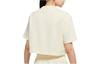 Nike Crop Tops Women's Yellow Crew Neck Moderate CJ3759-113