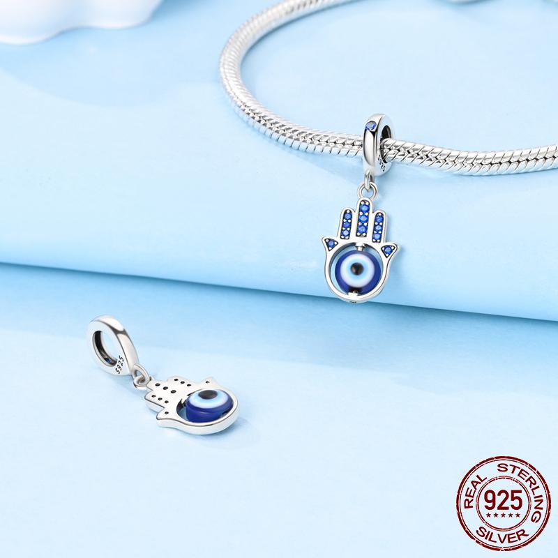 Real Copper Charms Four-Leaf Clover Tree Of Life Beads Fit Original Bracelet Pendants Making Fine Jewelry For Women