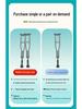 Adjustable Anti-Slip Stainless Steel Underarm Crutches - Medical Grade Double Crutches