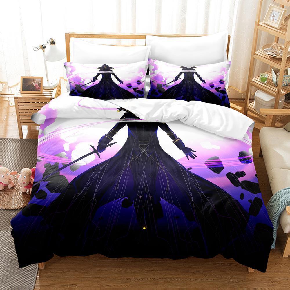 The Eminence In Shadow Cid Kagenou Bedding Set Cartoon Anime Three-piece Set Adult Kid Bedroom Duvet Cover Sets Home Textiles