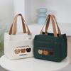 Large Capacity Canvas Tote: Versatile Office, Student, or Mommy Lunch Bag