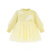 Mini Balabala Girls' Spliced Cotton Mesh Dress