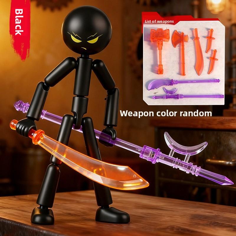 

1 Set 3D Printing Mannequin Multi-Jointed Stickman Toy Novelty Action Figure Stickman Assembled Robot Movable