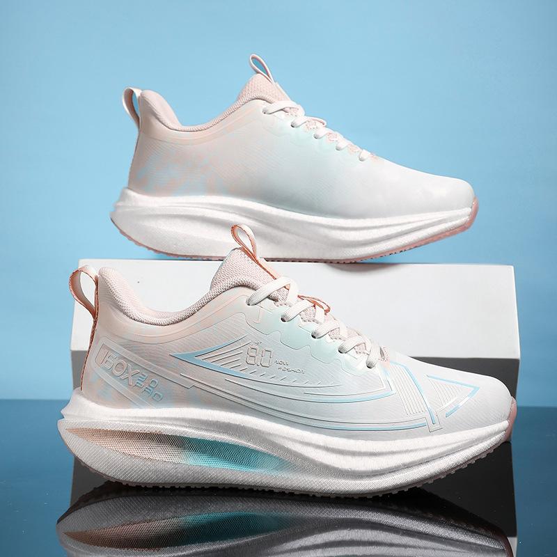 Girls Leather Waterproof Sports Shoes Autumn and Winter New Middle School Student Popcorn Shock Absorption Ultra-light Soft Sole Professional Running