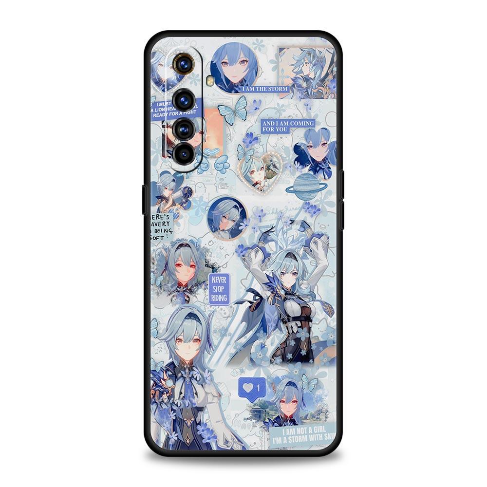 Genshin Impact For Realme 9i Luxury Phone Case 9 8 5G GT2 7 6 Pro Plus 8i C21 C3 C11 C25 Soft Black Silicone Cover Coque Fundas