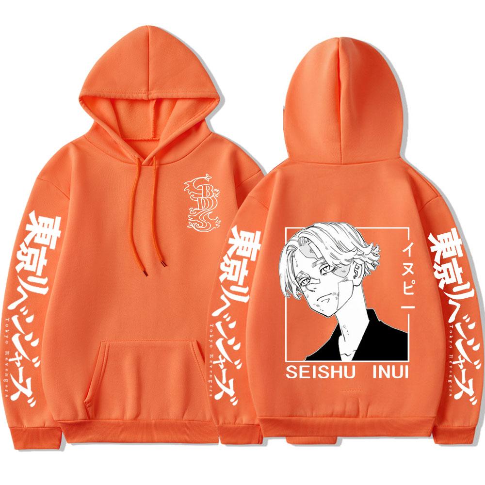 Japanese Anime Tokyo Revengers Hoodie Seishu Inui Graphic Hoodies Harajuku Streetwear Men Women Fashion Long Sleeve Oversized Sweatshirt