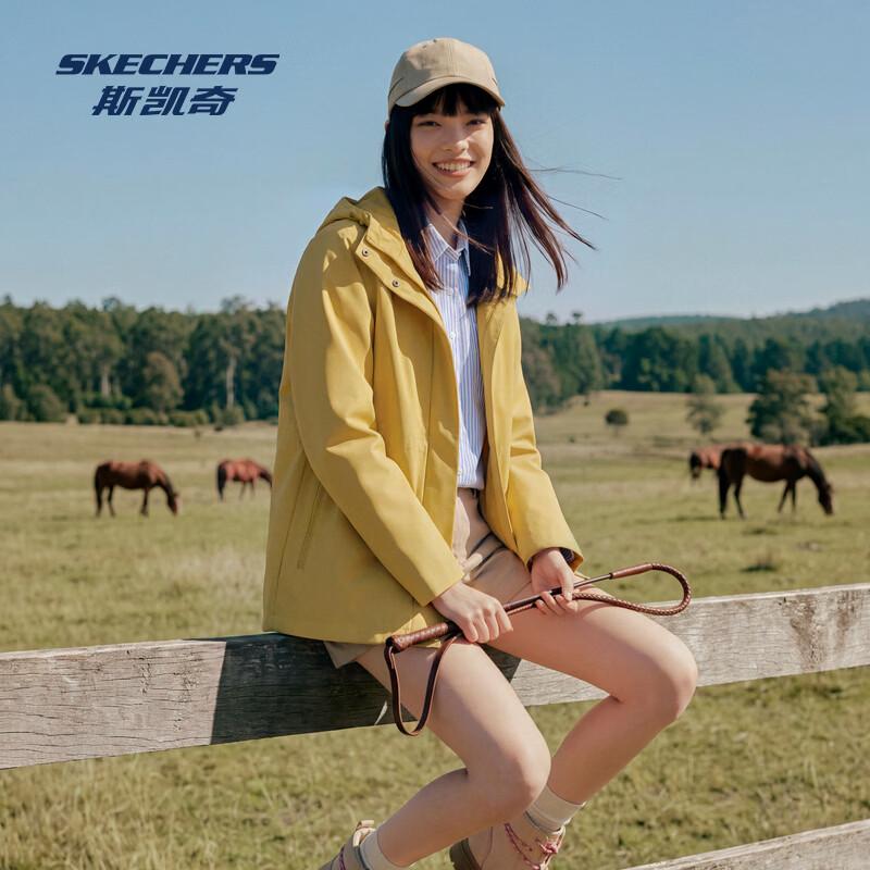 Skechers Women's Casual Hooded Woven Jacket