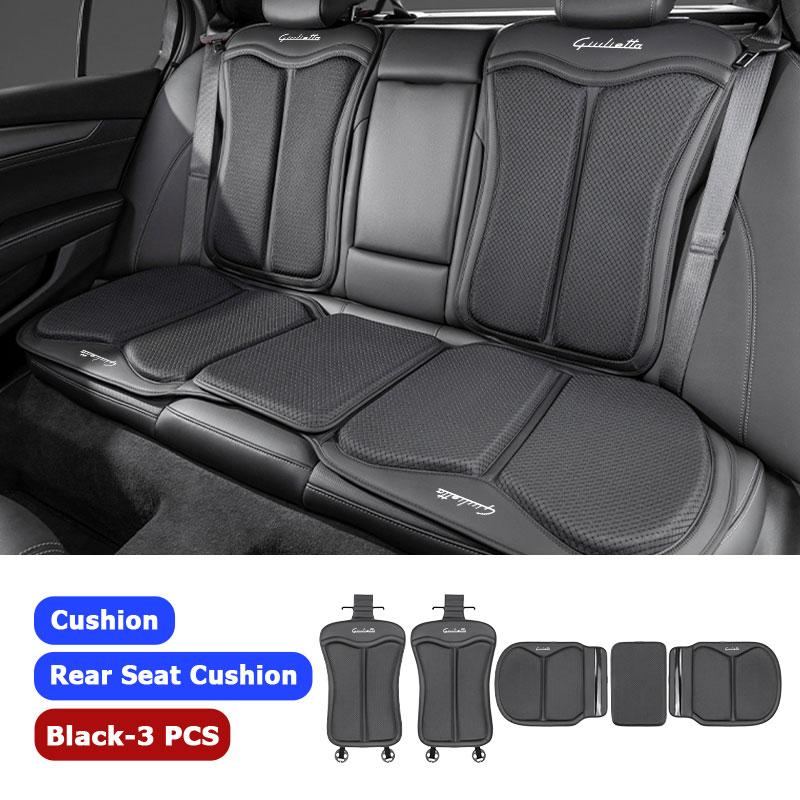 Ice Silk Car Front Rear Seat Cushion Backrest Pad Anti-slip Mat For Alfa Romeo GT Stelvio F1 Brera Volante Tonale Gloria Disco