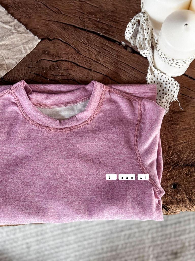 Children's Fleece-Lined Autumn Pants with Knee Pads - Warm, One-Piece Base Layer for Boys and Girls