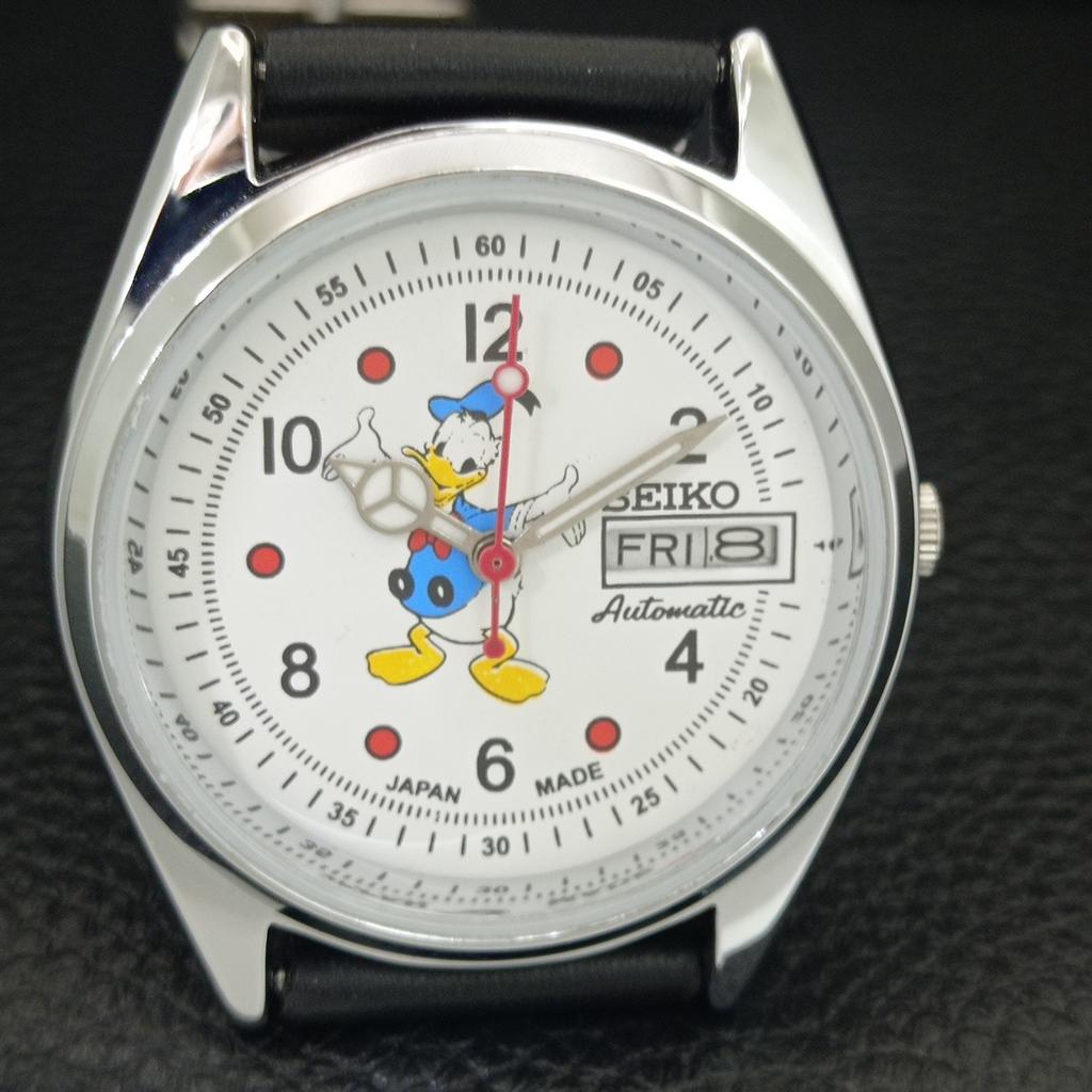 AUTOMATIC REFURBISHED SEIKO 6309A JAPAN MENS VINTAGE WHITE DIAL WATCH a443083-1