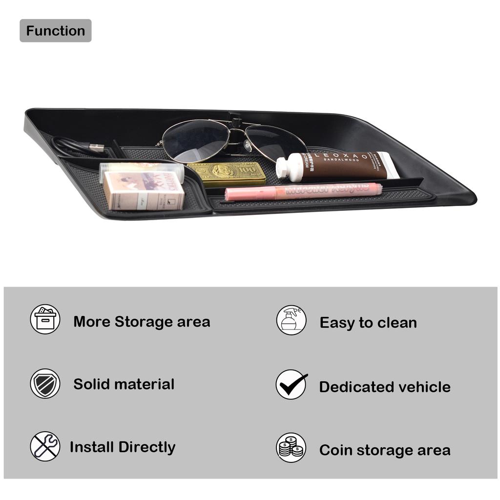 Center Console Dashboard Tray for 2025 2025 2025 Volkswagen VW Taos Behind Screen Organizer Dash Board Storage Box Accessories