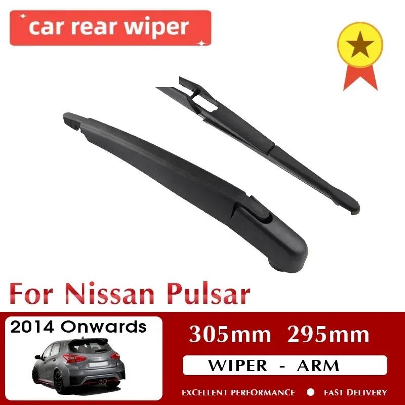 Car Rear Wiper Blade Blades Back Window Wipers Arm For Nissan Pulsar Hatchback 2014-2019 305mm Windscreen Wiper