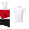 Men Women Plain T Shirts Cotton Comfortable Short Sleeves Crew Neck Top Tee