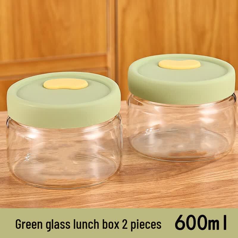ZISIZ Food Grade Glass Storage Container with Lid