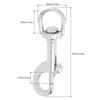 Robuster Tauchclip aus Edelstahl 316 in Marinequalität für Karabinerhaken-Auslösekettenclip / einseitiger Auslöseverschluss für Haustiere