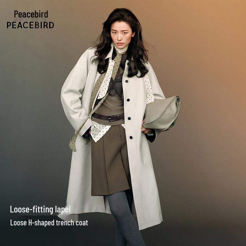 

PEACEBIRD Paris Dream Lapel Trench Coat S