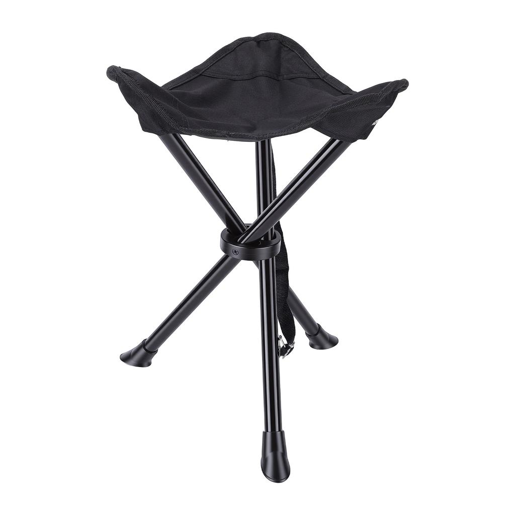 2 Stück Reise faltbarer Campinghocker Outdoor Dreibein Stuhl Tragbarer Partyhocker Angelstühle Sitz für Camp Wandern Strand