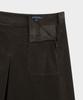 Brooks Brothers Corduroy A-Line Skirt (Brown) (Bbkzwf59904Ef)
