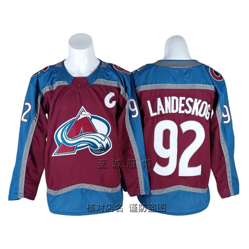 Vintage Colorado Avalanche Ice Hockey Jersey 92 Makar Mackinnon Retro Stitched Uniform Men
