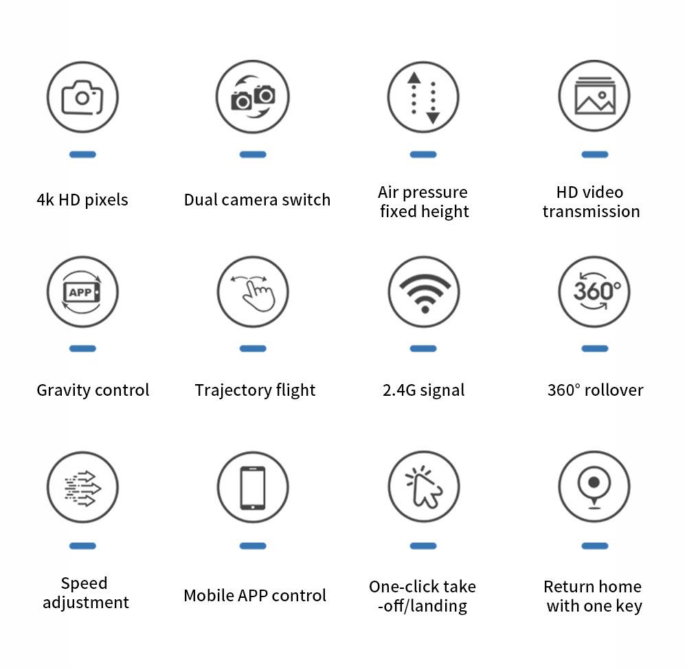 E88PRO 4K Dual Camera Drone with Long-Endurance and Altitude Hold