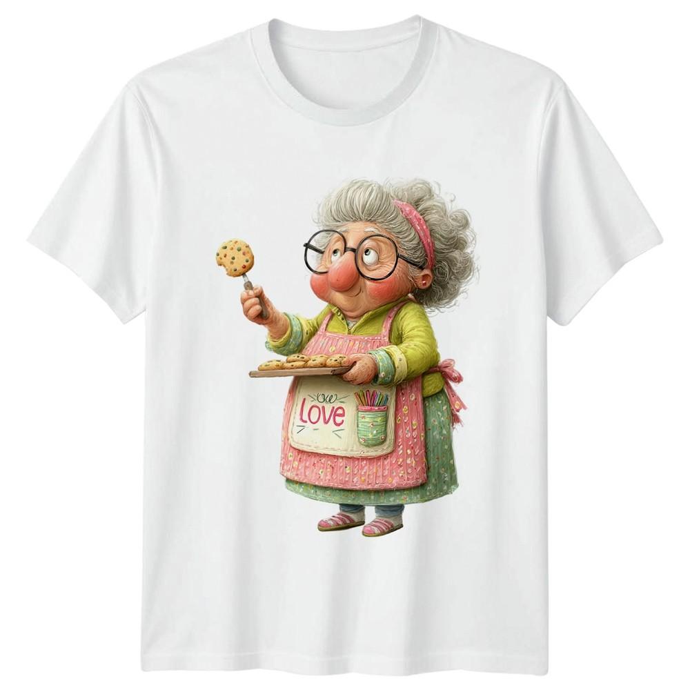 Grandma Baking Cookies Unisexs TShirt Unisexs Tee Graphic Unisex Top S