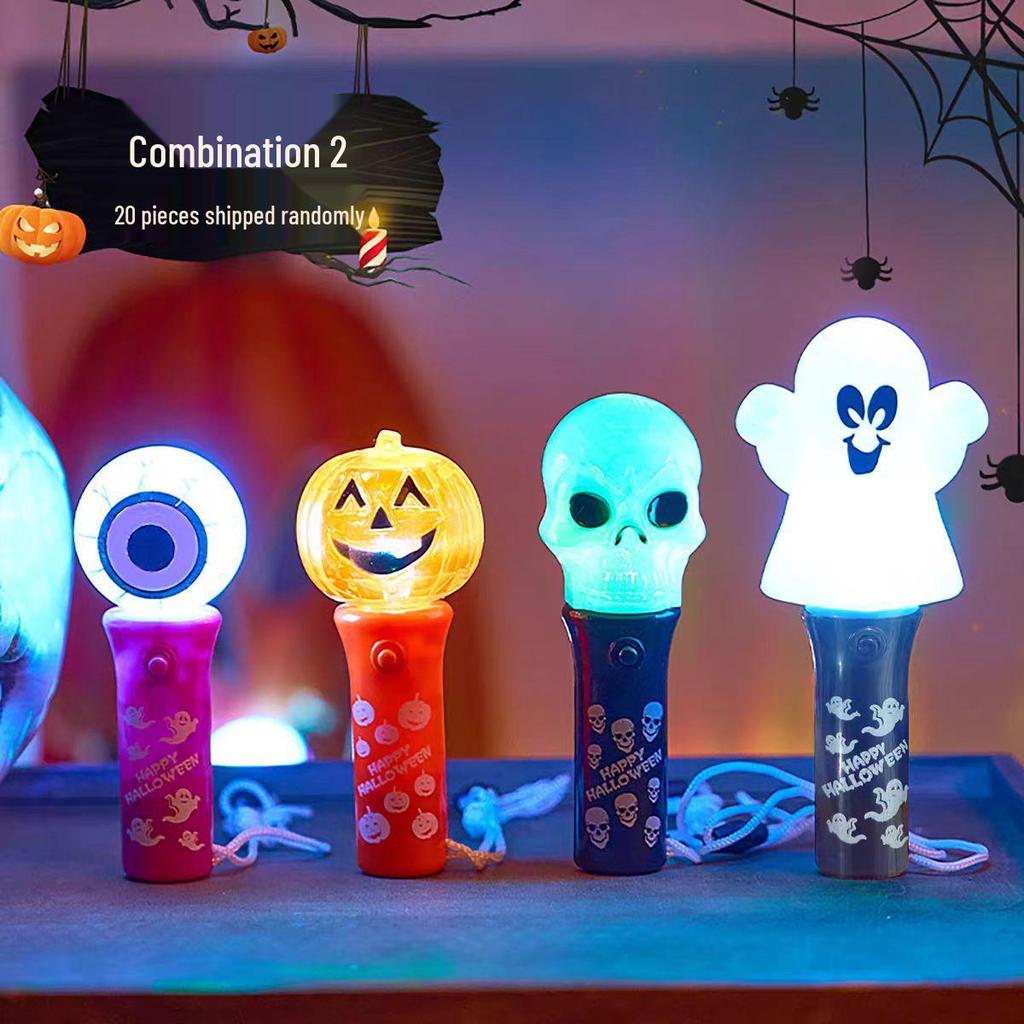 Children's Halloween Pumpkin Glow Stick Ornaments - Photo Props & Small Gifts