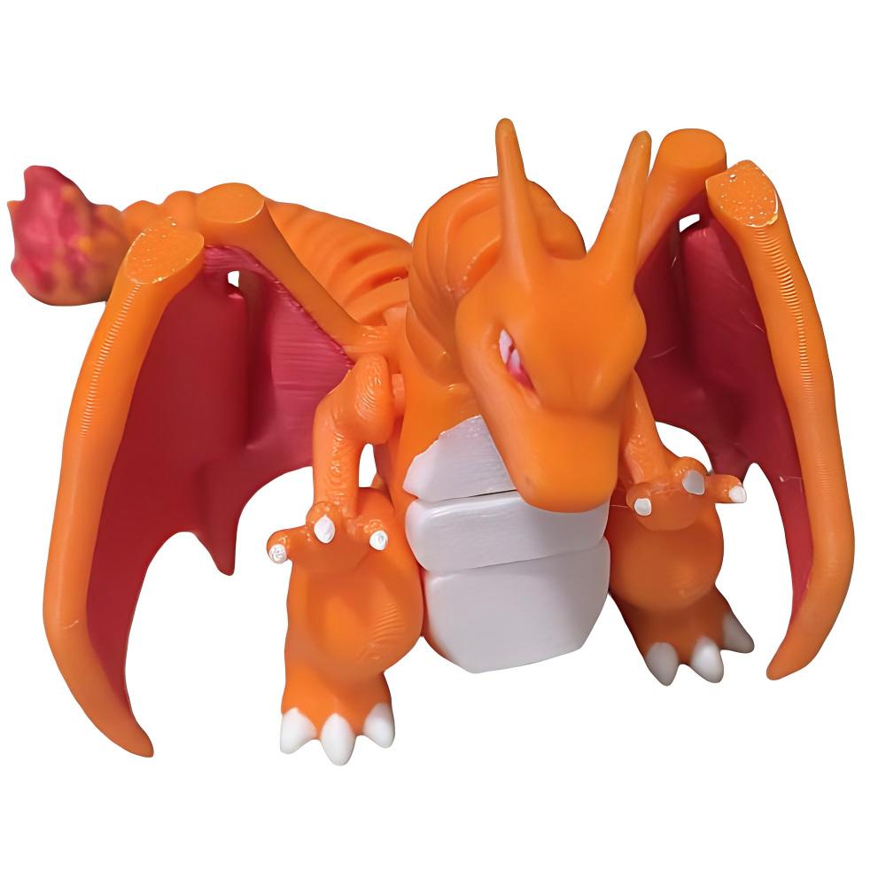 Pokemon 3D Printed Articulated Charizard Action Figure Movable Model Ornament Children's Gift Desktop Decoration Toys