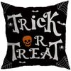New Style 45x45cm Halloween Cushion Cover Linen Pillowcase Pumpkin Grimace Print Festival Party Decorative Pillow Covers, 1PC