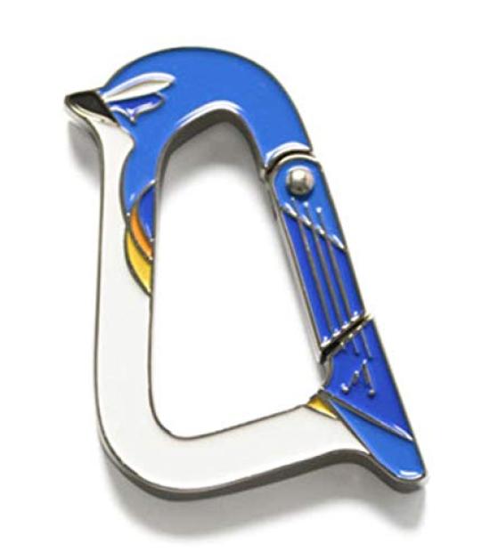 

Mountain Bird Carabiner Keychain Hook Accessory Bird (Blue-and-white Flycatcher, Male)