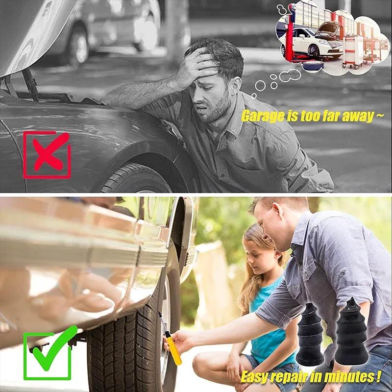10-40Pcs/Box Vacuum Tyre Repair Nail Universal Car Motorcycle Truck BikeTire Puncture Repair Rubber Nails Tools  Accessories