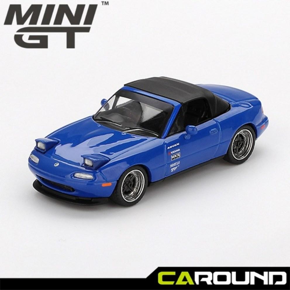 Mini GT (1069) 1:64 Mazda Miata MX-5 (N / D) Versão Tunada - Modelo Diecast Azul Escuro