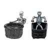 Inflatable Skull Ice Bucket Halloween Party Drink Tub Skeleton Beer Cooler For Decor